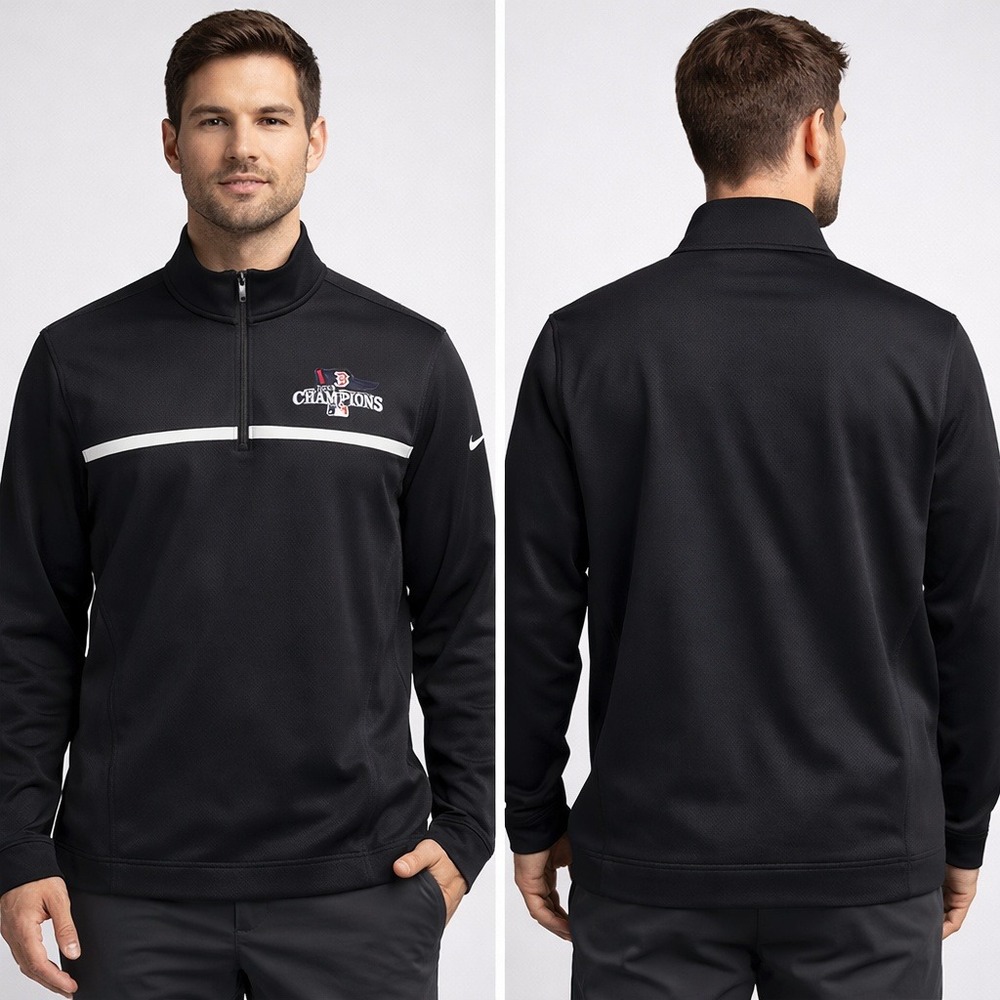 Nike Golf Mens Black 2013 World Series Boston Red Sox Therma-FIT Pullover L‎